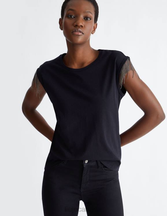 Clothing Liu Jo T-Shirt With Jewel Fringes Women F606691