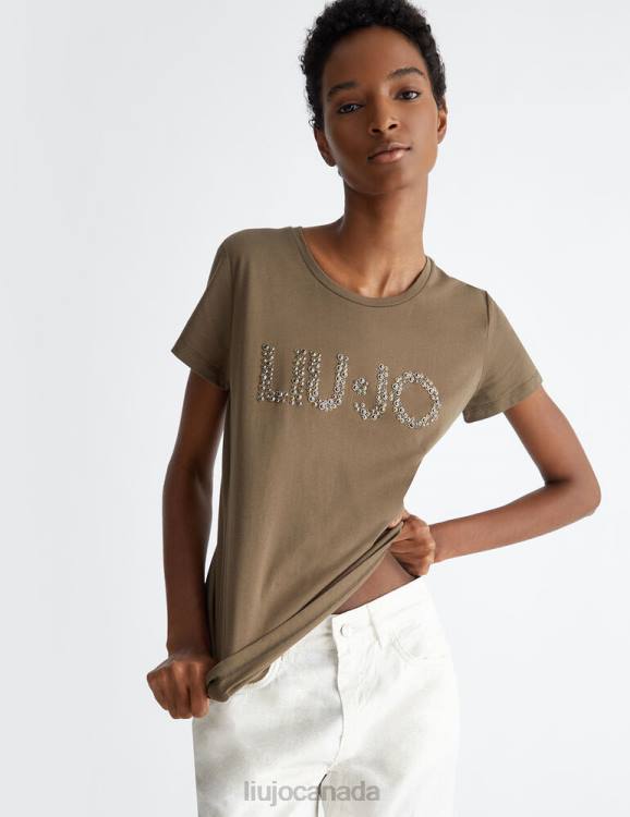 Clothing Liu Jo T-Shirt With Logo And Beads Women F606605