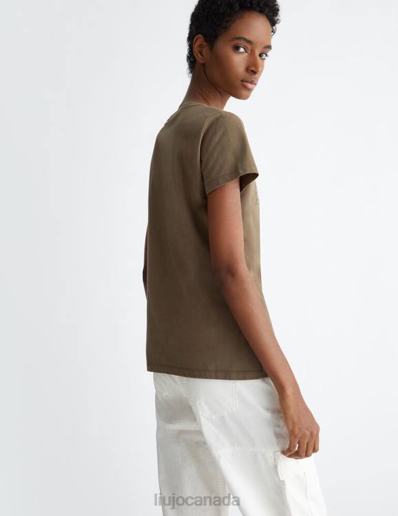 Clothing Liu Jo T-Shirt With Logo And Beads Women F606605