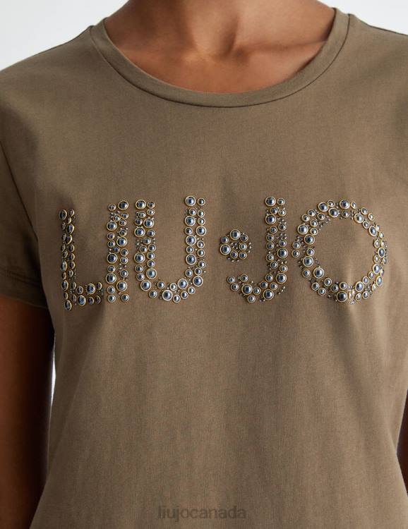 Clothing Liu Jo T-Shirt With Logo And Beads Women F606605