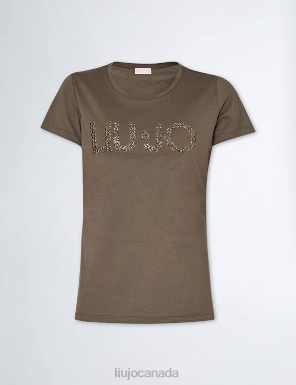 Clothing Liu Jo T-Shirt With Logo And Beads Women F606605