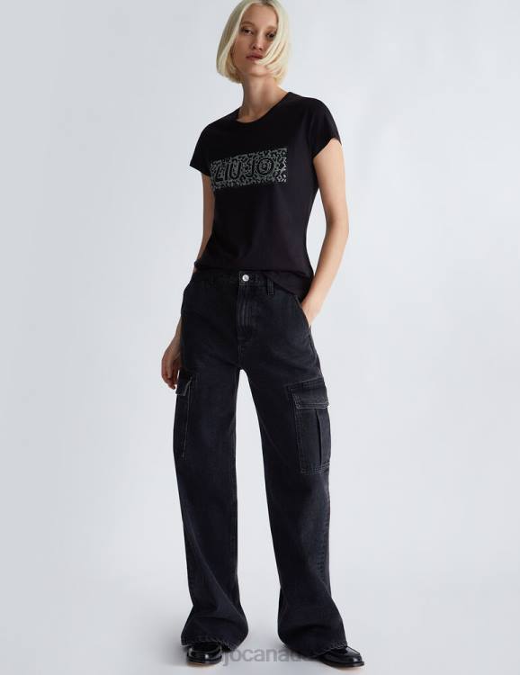 Clothing Liu Jo T-Shirt With Logo And Gemstones Women F60615