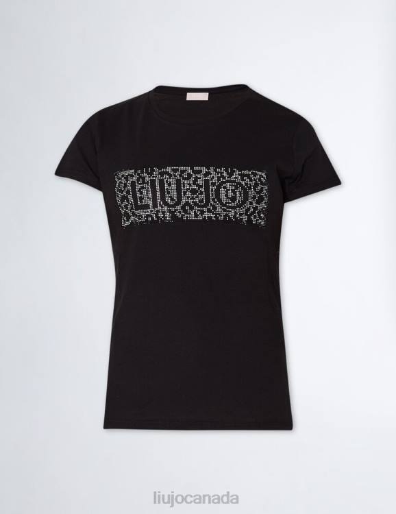Clothing Liu Jo T-Shirt With Logo And Gemstones Women F60615