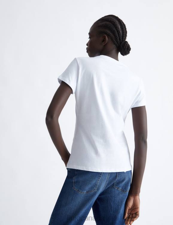 Clothing Liu Jo T-Shirt With Logo And Gemstones Women F60619
