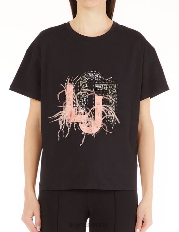 Clothing Liu Jo T-Shirt With Logo And Gemstones Women F6062707