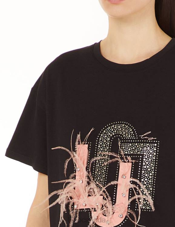 Clothing Liu Jo T-Shirt With Logo And Gemstones Women F6062707