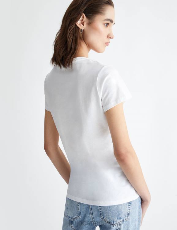 Clothing Liu Jo T-Shirt With Logo And Gemstones Women F606592