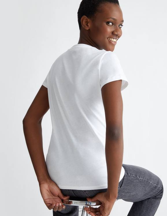Clothing Liu Jo T-Shirt With Logo And Gemstones Women F606613
