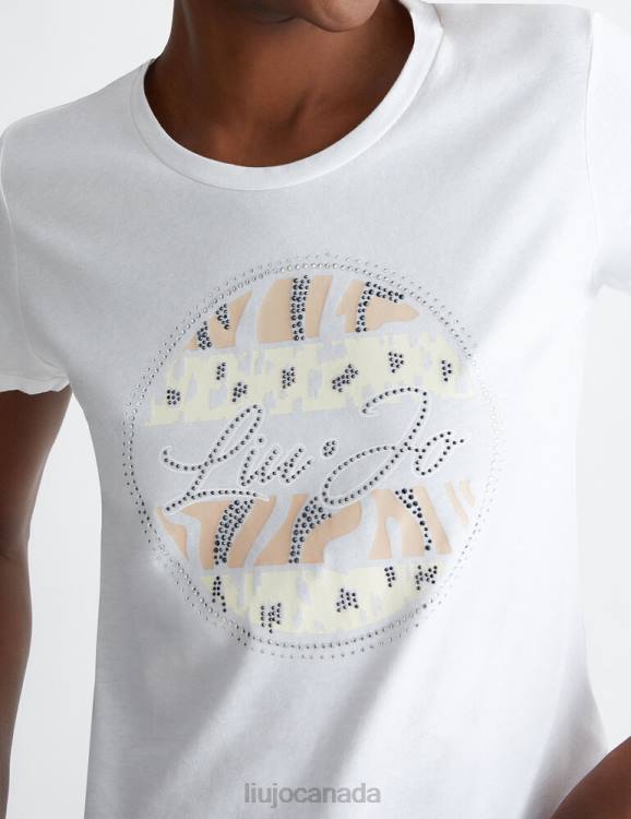 Clothing Liu Jo T-Shirt With Logo And Gemstones Women F606613