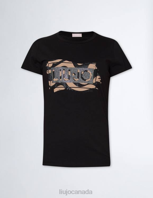 Clothing Liu Jo T-Shirt With Logo And Gemstones Women F606677