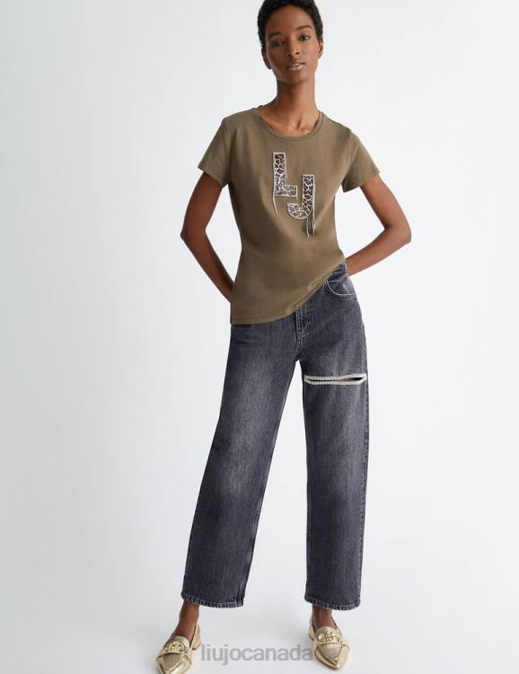 Clothing Liu Jo T-Shirt With Logo And Gemstones Women F606797