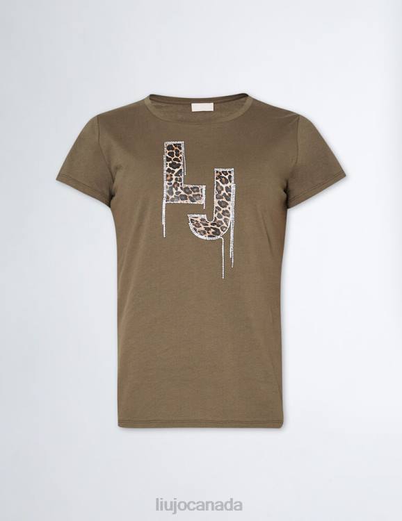 Clothing Liu Jo T-Shirt With Logo And Gemstones Women F606797