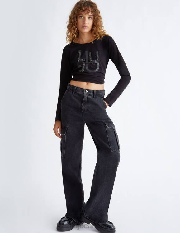 Clothing Liu Jo T-Shirt With Logo And Gemstones Women F606988
