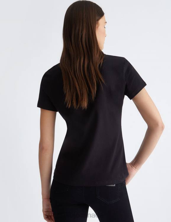 Clothing Liu Jo T-Shirt With Logo And Lace Women F6061094