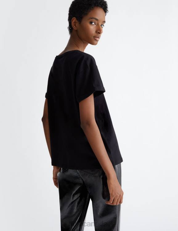 Clothing Liu Jo T-Shirt With Pocket And Rhinestones Women F606728