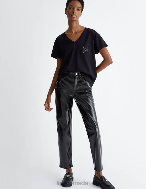 Clothing Liu Jo T-Shirt With Pocket And Rhinestones Women F606728