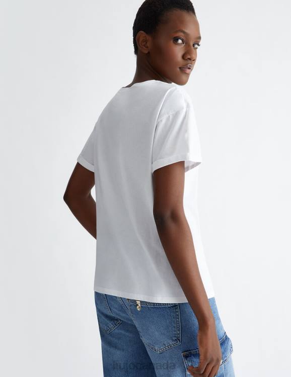 Clothing Liu Jo T-Shirt With Pocket And Rhinestones Women F606767