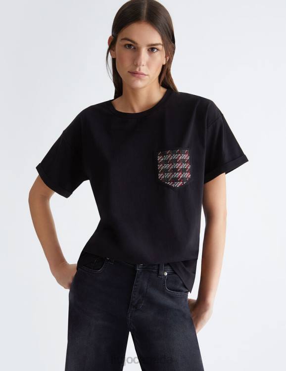 Clothing Liu Jo T-Shirt With Pocket And Studs Women F606825