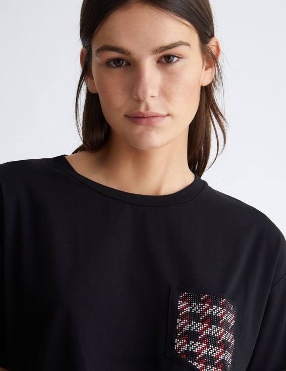 Clothing Liu Jo T-Shirt With Pocket And Studs Women F606825