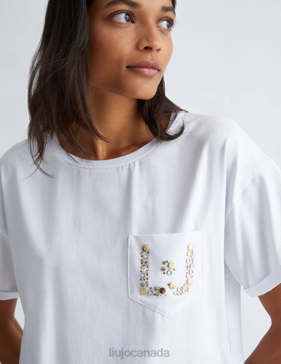 Clothing Liu Jo T-Shirt With Pocket And Studs Women F606871