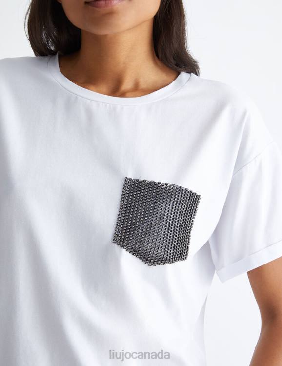 Clothing Liu Jo T-Shirt With Pocket And Studs Women F606881