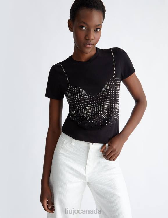 Clothing Liu Jo T-Shirt With Rhinestones Women F606666