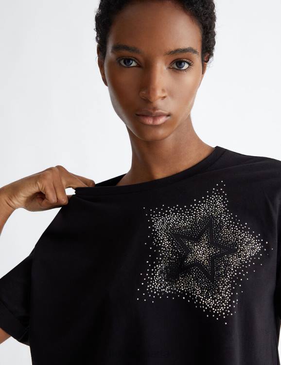 Clothing Liu Jo T-Shirt With Star And Rhinestones Women F606745
