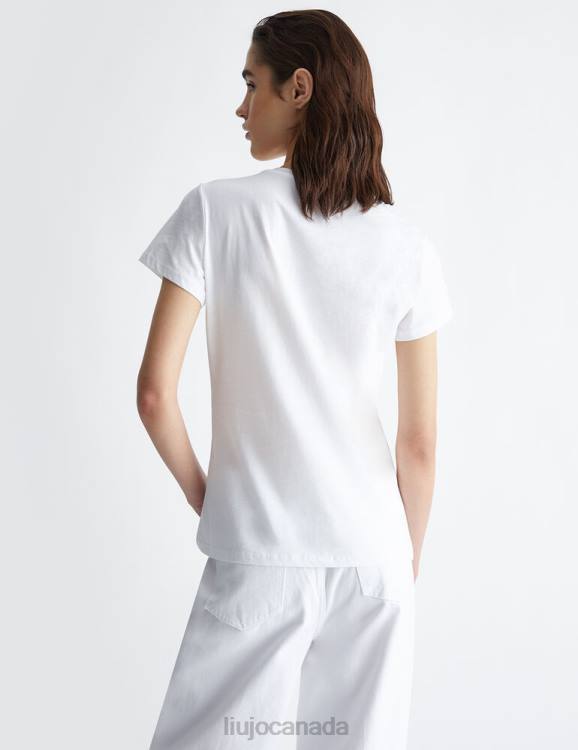 Clothing Liu Jo T-Shirt With Striped Print And Logo Women F606564