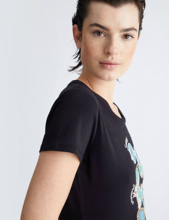 Clothing Liu Jo T-Shirt With Sunglasses And Gemstones Print Women F606821