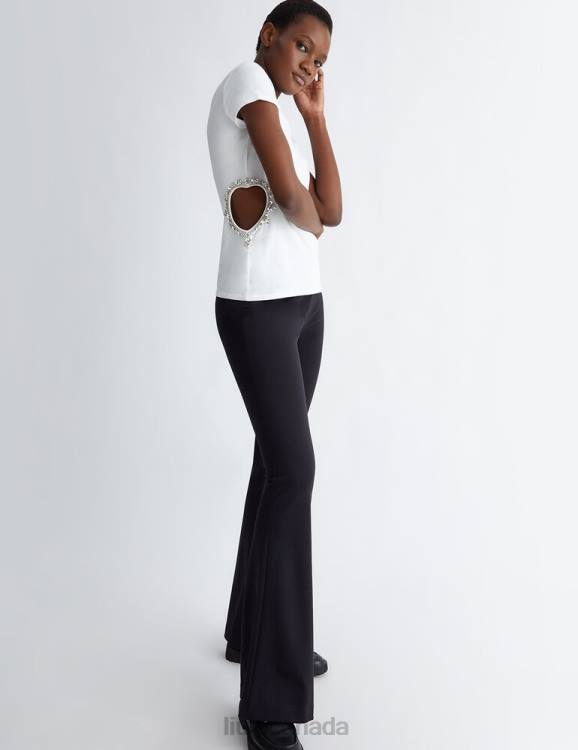 Clothing Liu Jo White T-Shirt With Cut-Out Detailing Women F606717