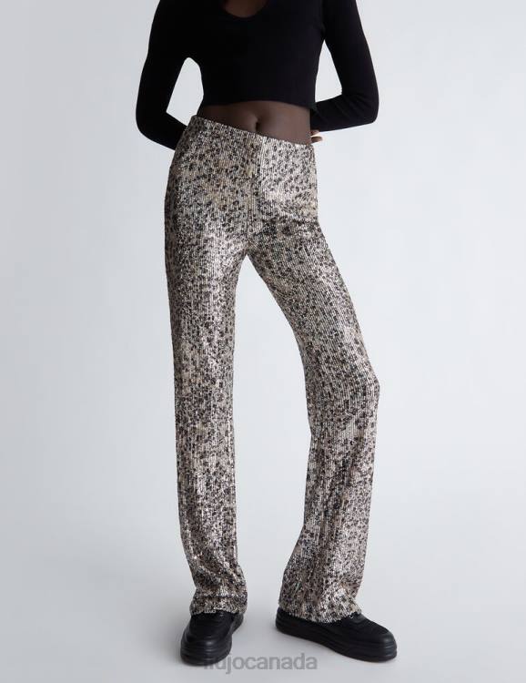 Clothing Liu Jo Animal-Print Trousers With Sequins Women F606171