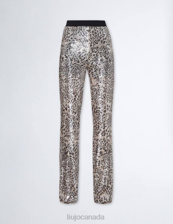 Clothing Liu Jo Animal-Print Trousers With Sequins Women F606171