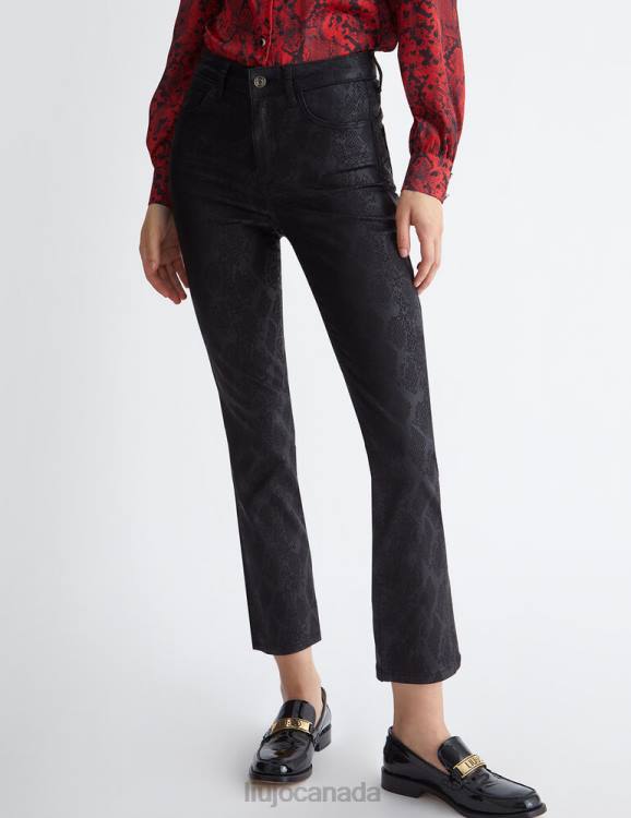 Clothing Liu Jo Bottom Up Snakeskin Pants Women F606801