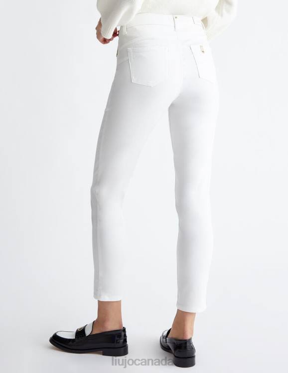 Clothing Liu Jo Bottom Up Trousers With Rhinestones Women F606568