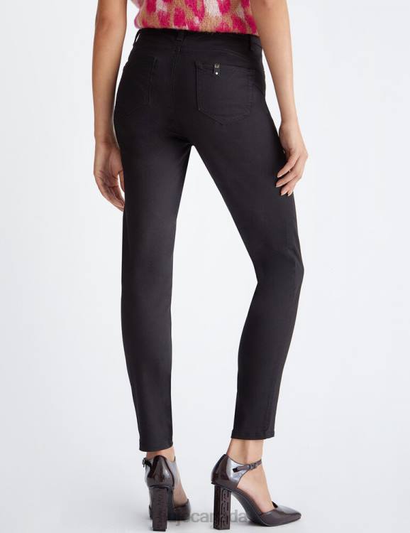 Clothing Liu Jo Bottom Up Trousers With Rhinestones Women F606573