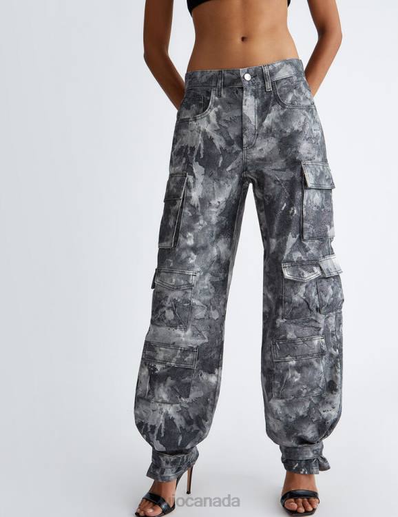 Clothing Liu Jo Camouflage Cargo Trousers Women F606614