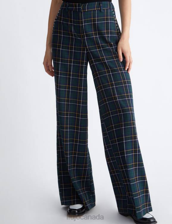 Clothing Liu Jo Check Palazzo Trousers Women F6061187
