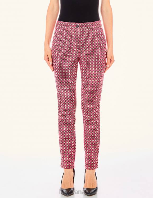 Clothing Liu Jo Chinos With Geometric Motif Women F6062485