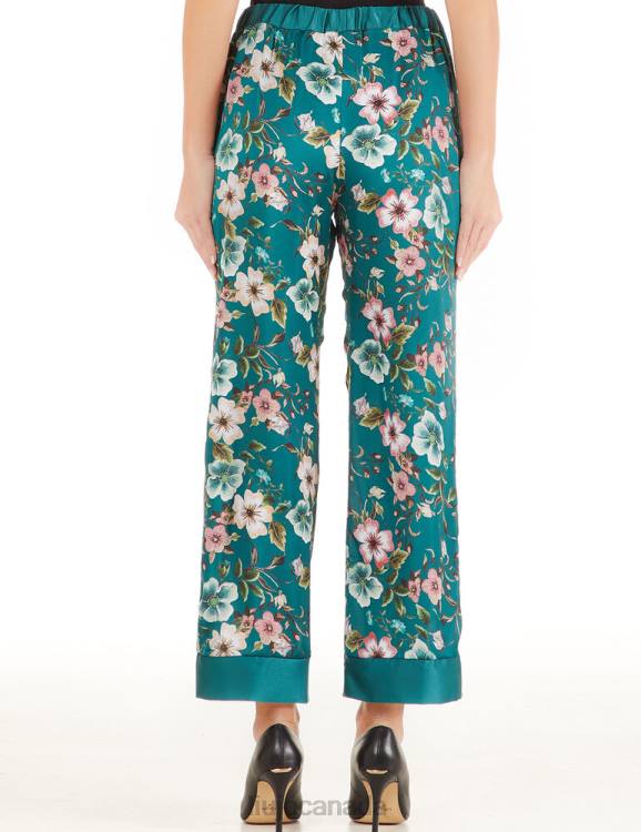 Clothing Liu Jo Cropped Trousers With Floral Print Women F6062482