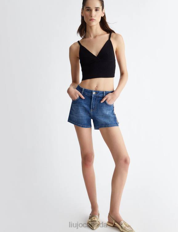 Clothing Liu Jo Denim Shorts With Chains Women F606792