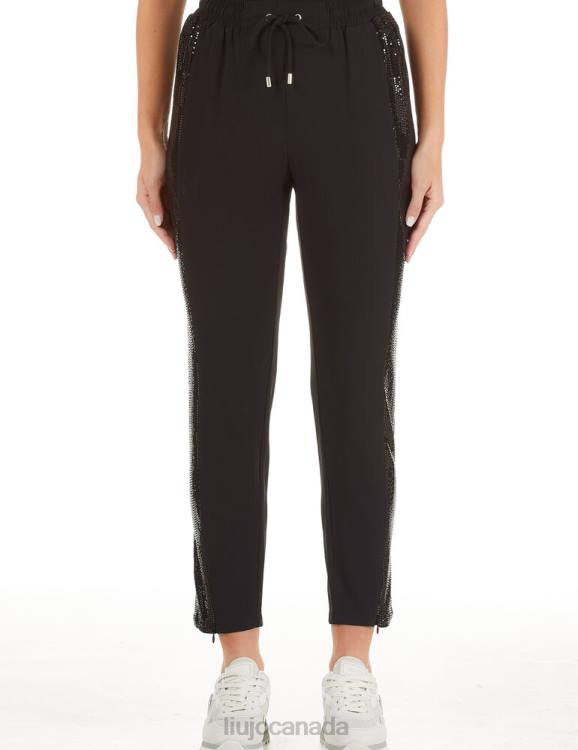 Clothing Liu Jo Eco-Friendly Trousers With Gemstones Women F6062566