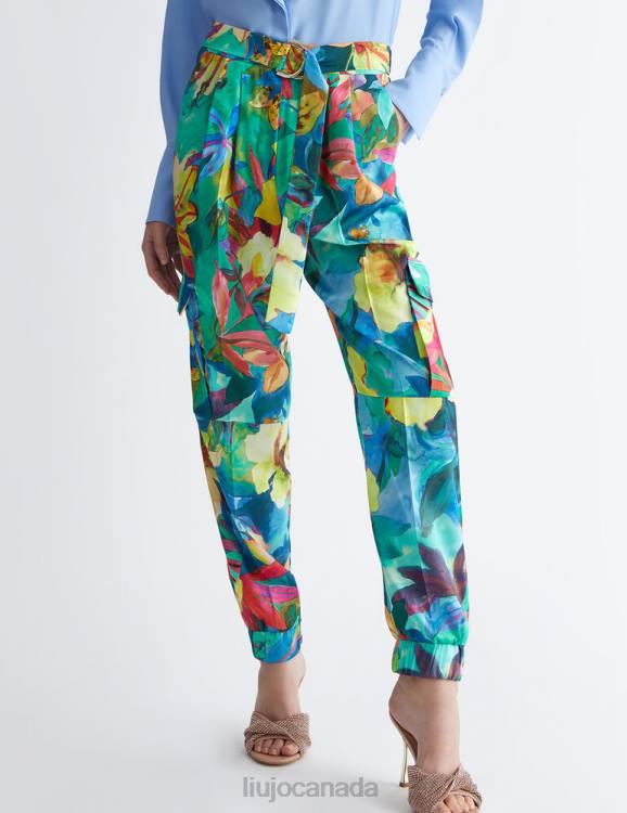 Clothing Liu Jo Floral Cargo Trousers Women F6061102