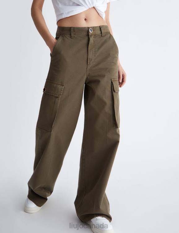 Clothing Liu Jo Gabardine Cargo Trousers Women F606342