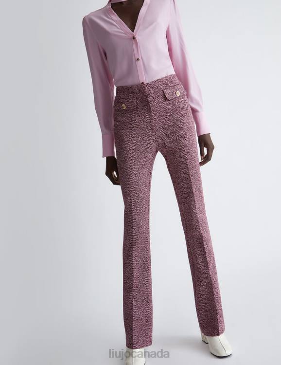Clothing Liu Jo Jacquard Chevron Trousers Women F606504