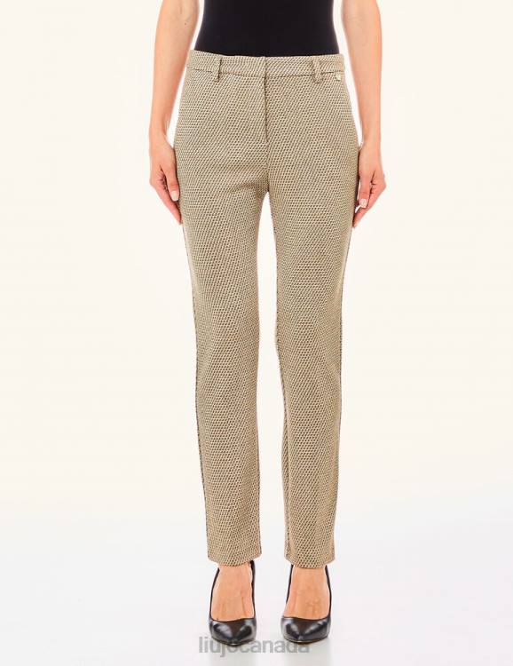 Clothing Liu Jo Jacquard Cigarette Trousers Women F6062700