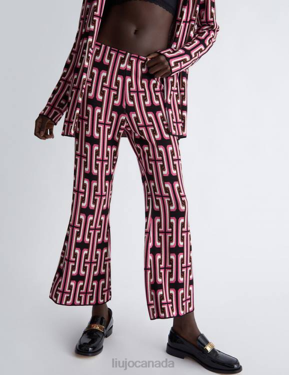 Clothing Liu Jo Jacquard Knit Trousers Women F6061079