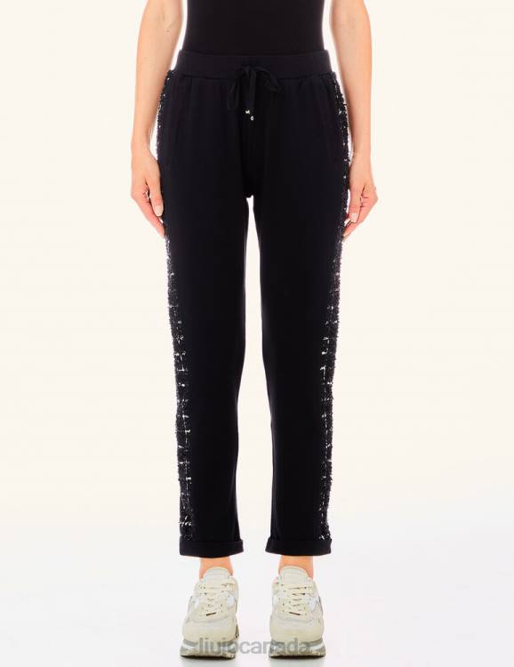Clothing Liu Jo Jersey Trousers With Check Motif Women F6062630