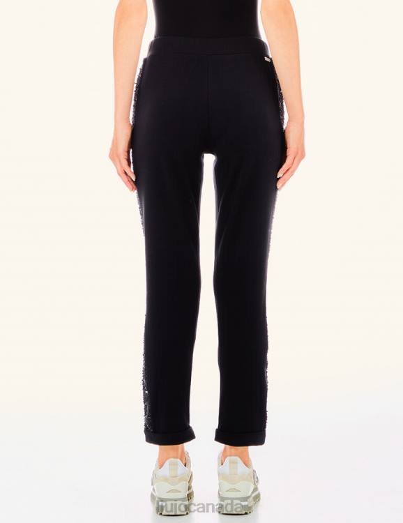 Clothing Liu Jo Jersey Trousers With Check Motif Women F6062630