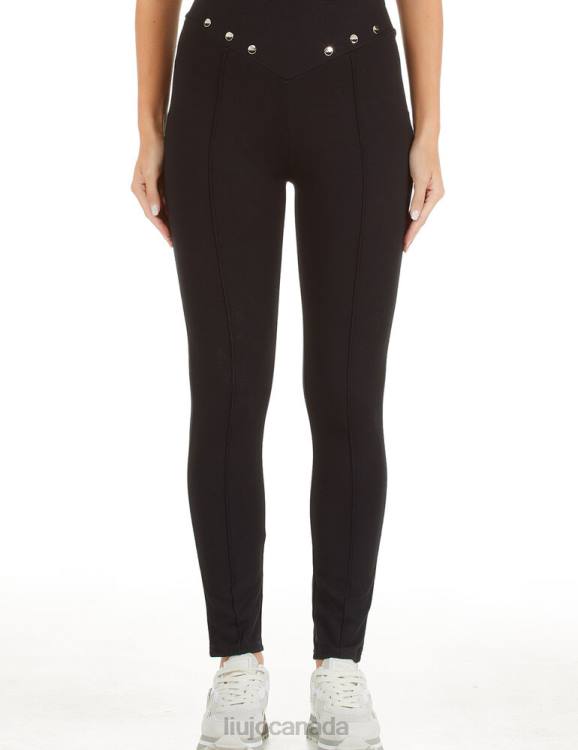 Clothing Liu Jo Jersey Trousers With Metal Logo Women F6062631