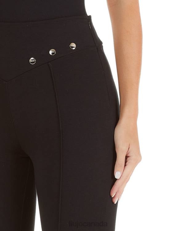 Clothing Liu Jo Jersey Trousers With Metal Logo Women F6062631